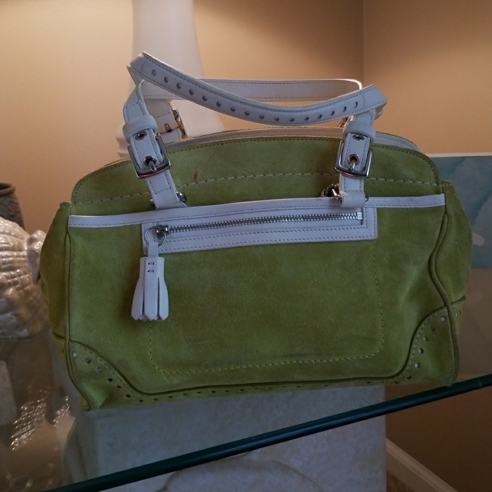 Green Coach purse